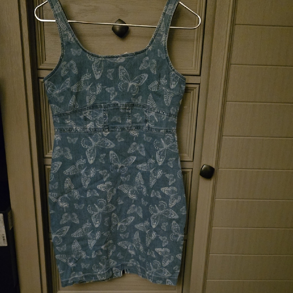 Jean Butterfly Dress